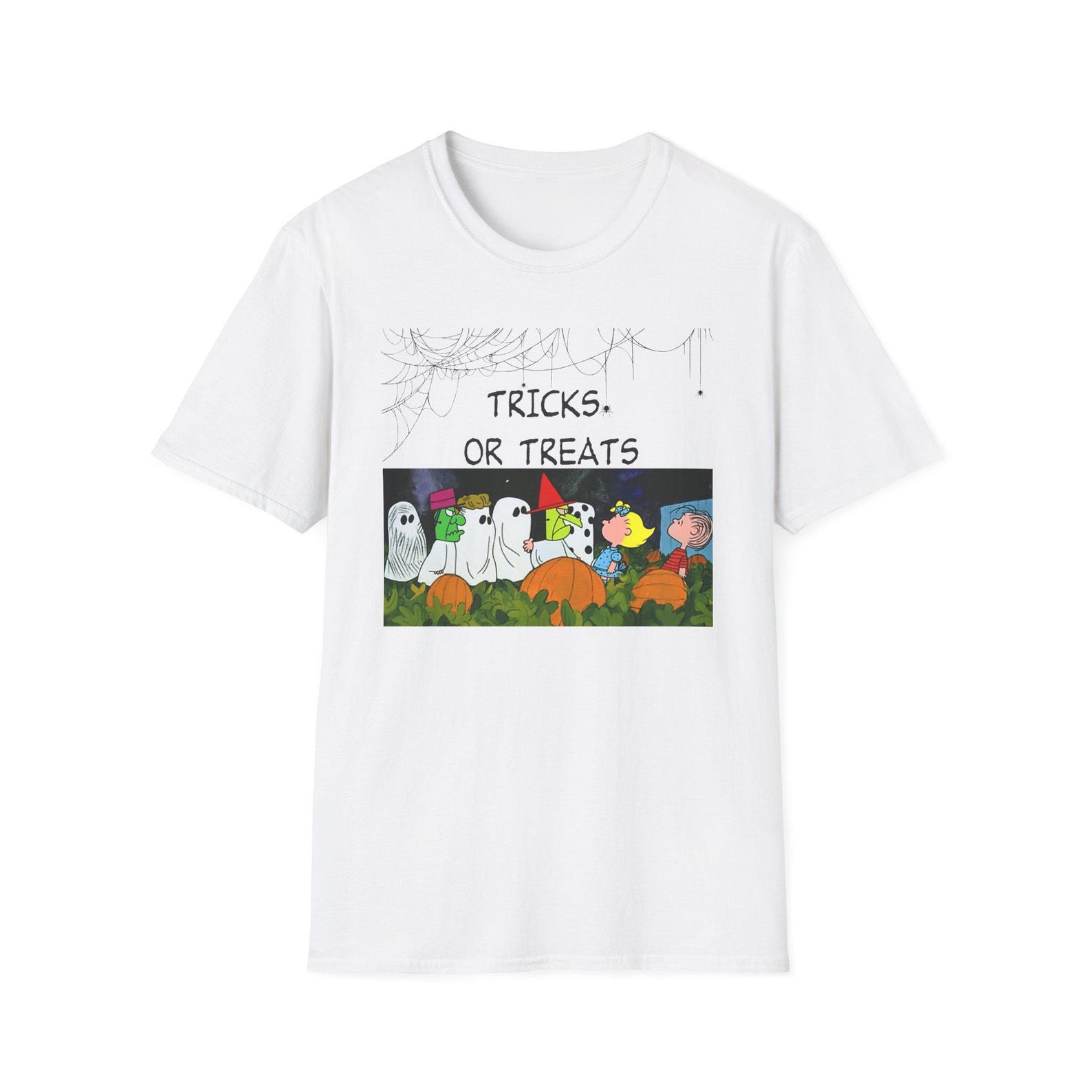 Tricks or Treats Shirt: Charlie Brown Halloween Classic L
