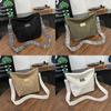 Womens Corduroy Tote Bag With Zipper Closure For Casual Travel And Commuting