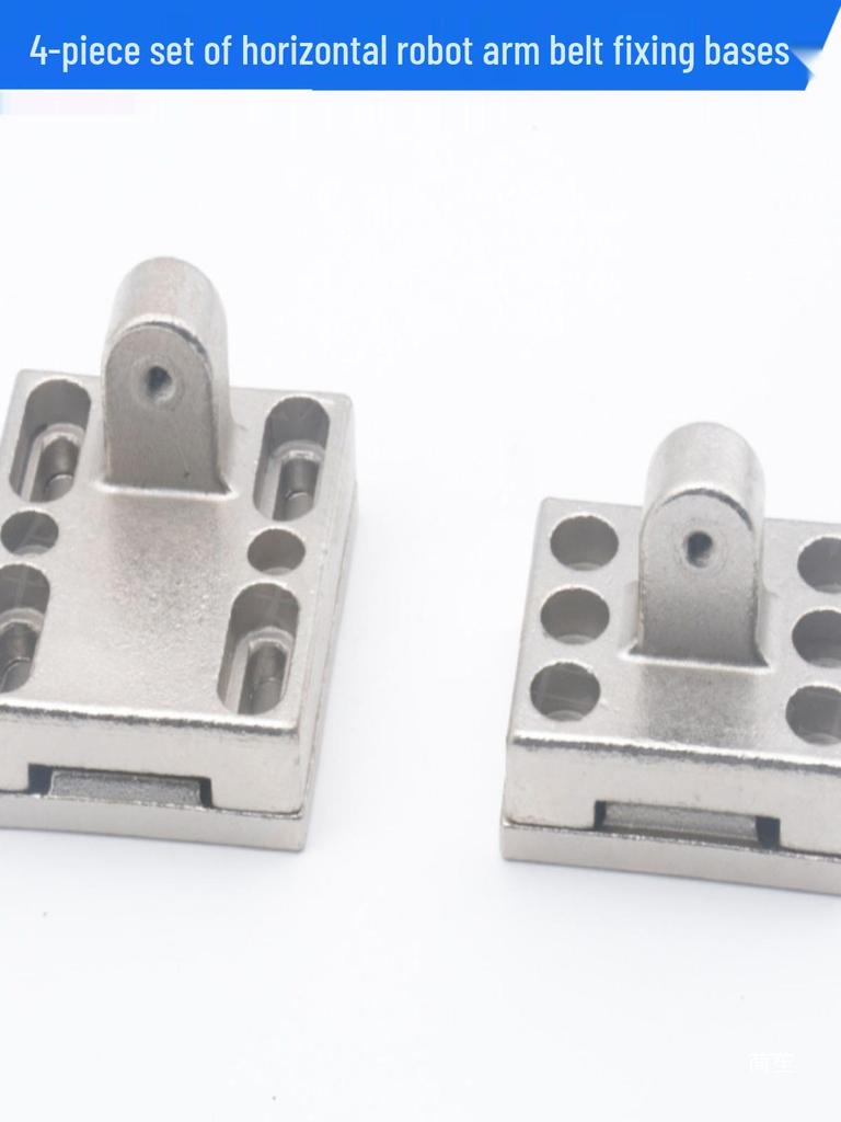 Robotic Arm Gantry Robot Synchronous Belt M8-25 Adjustable Tensioning Base Clamping Set (4-Piece)