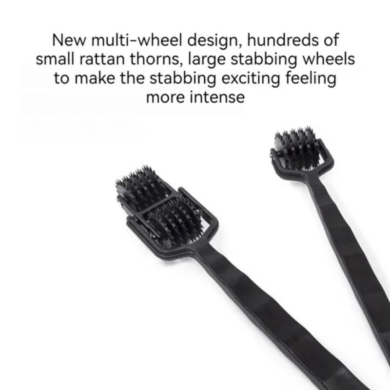 Herramienta de masaje de rueda simple/doble, rodillo de estimulación erótica alternativa, masaje de labios y pezones para hombres y mujeres, masturbador orgásmico