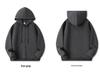 Hua Cotton Unisex Zipper Hoodie Sweatshirt - Comfortable and Loose Fit for Autumn/Winter, 320g 