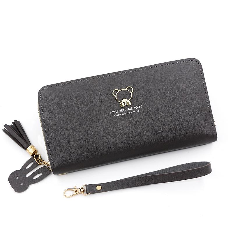 

Женский кошелек, длинный, на молнии, сумка из искусственной кожи, кошелек для монет, сумка на молнии, сумка для карт