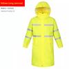 Rainproof Long Reflective Raincoat Adult Breathable Sanitation Property Security Duty Labor Protection Trench Coat Full Body Raincoat