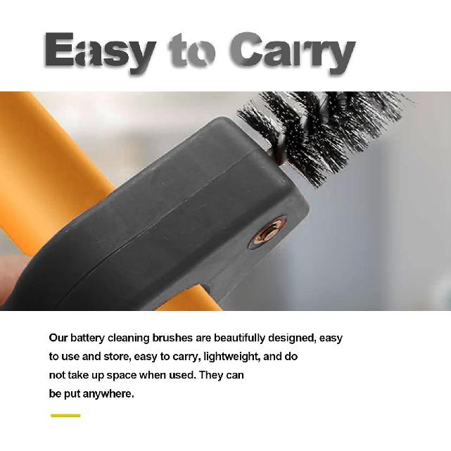 4 In 1 Car Battery Cleaning Brush,Anti-Corrosion Battery Terminals,Copper Pipes Cleaner Brush Tool,Universal For Automotive And Marine For Plumbing