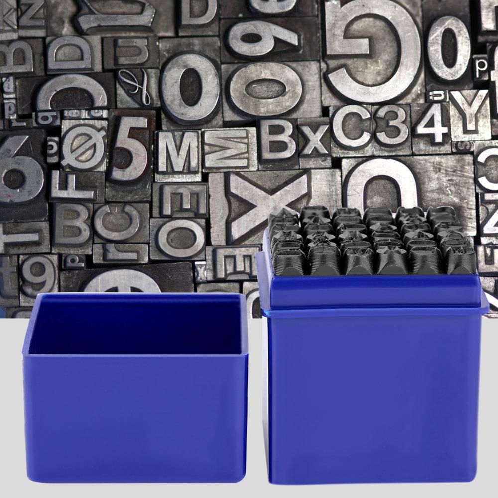 6mm Size Letter Stamp Punch Set Carbon Steel Metal Stamping Kit Carbon Steel Stamp  Metal Engraving