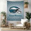 Philadelphia Eagles Custom Your Name Wall Decor Tapestry Art For Pet Memorial Birthdaywedding Party Backdrop Family Gift