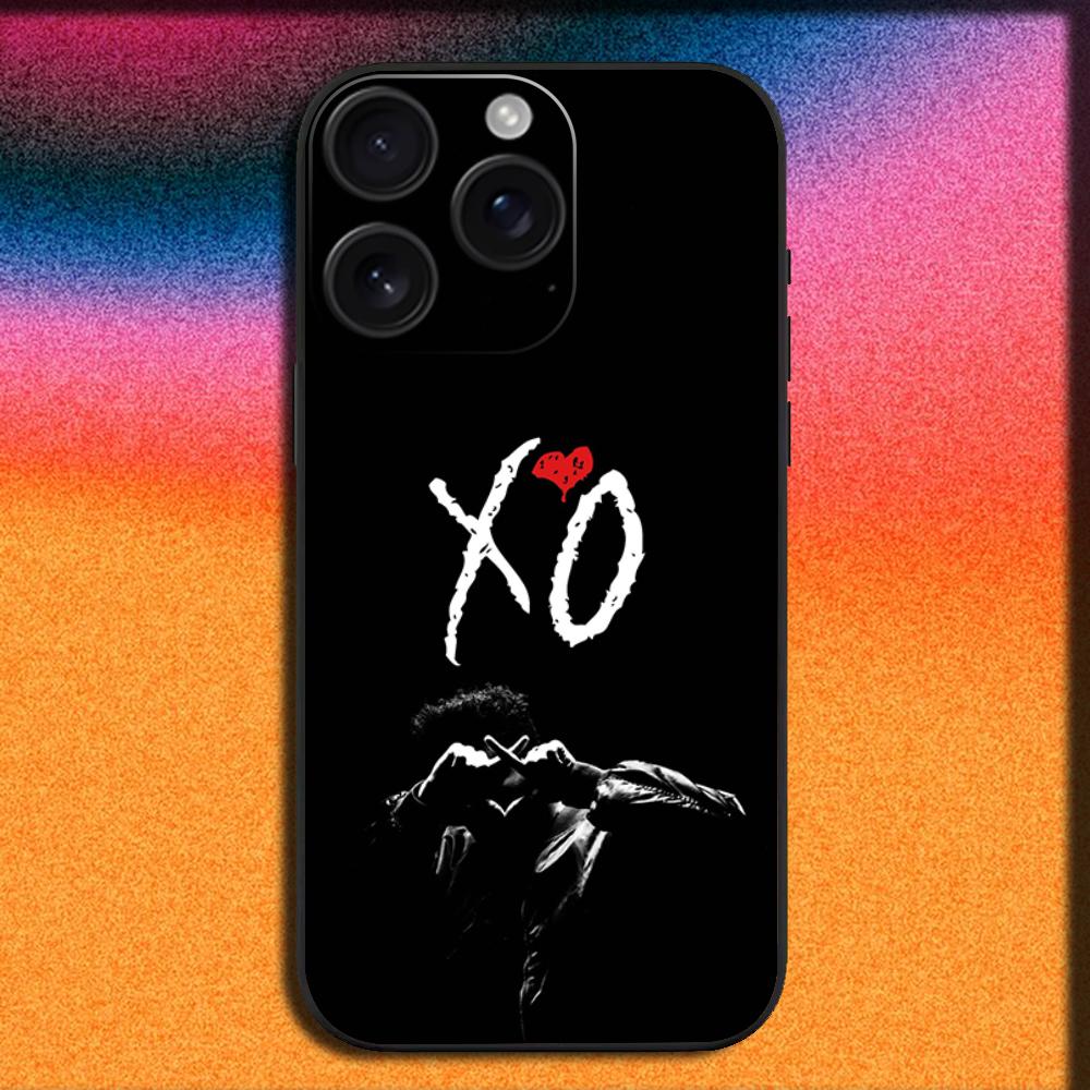 

Singer The W-Weeknd XO Phone Case For iPhone 16,15,14,13,12,11,Pro,XS,Max,XR,Plus,SE,Mini Soft Black Cover iPhone14Plus
