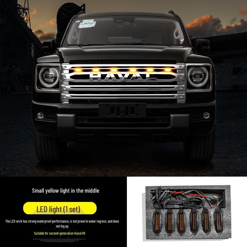 

2024 Haval H9 Grille Yellow DRL & Warning Light Set