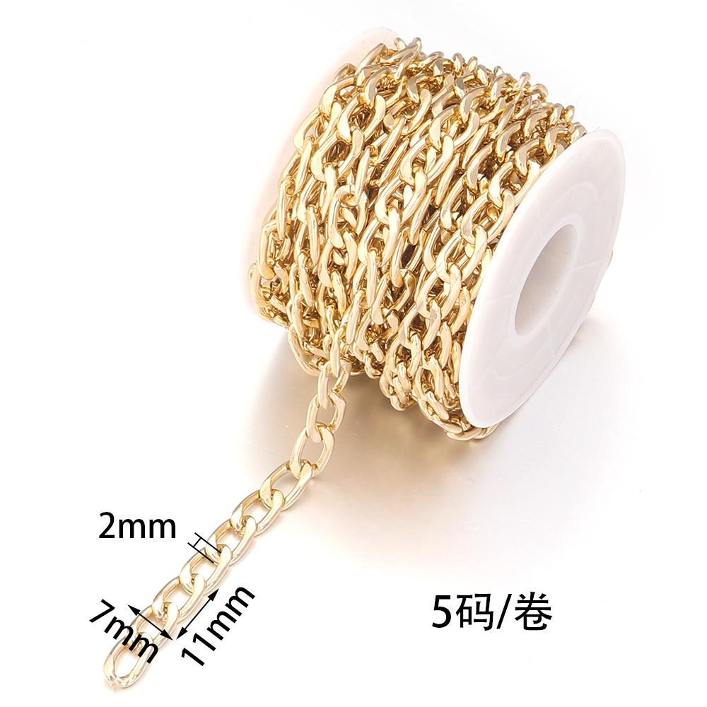 5yards/lot Aluminum Twisted Chains High Quality NK Extension Link Chains For Jewelry Making DIY Bracelet Necklace Connectors