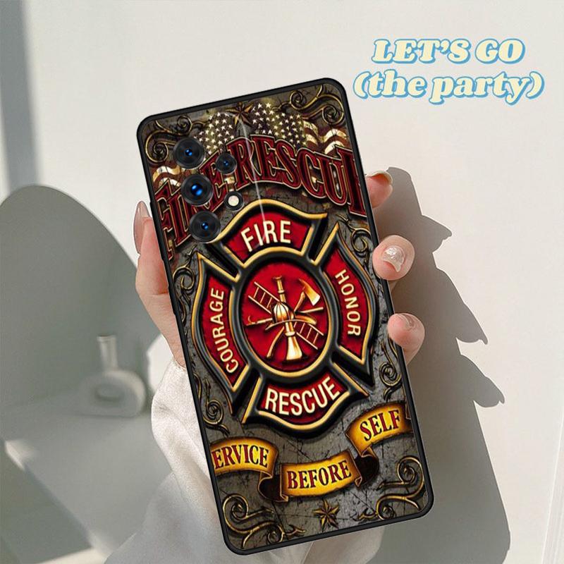 Fire Rescue Department phone case For Samsung Galaxy A42 A31 A40 A51 A71 A32 A80 A91 A52 A72 A73 A20e A21S A50 A70 A11 A12 Cover