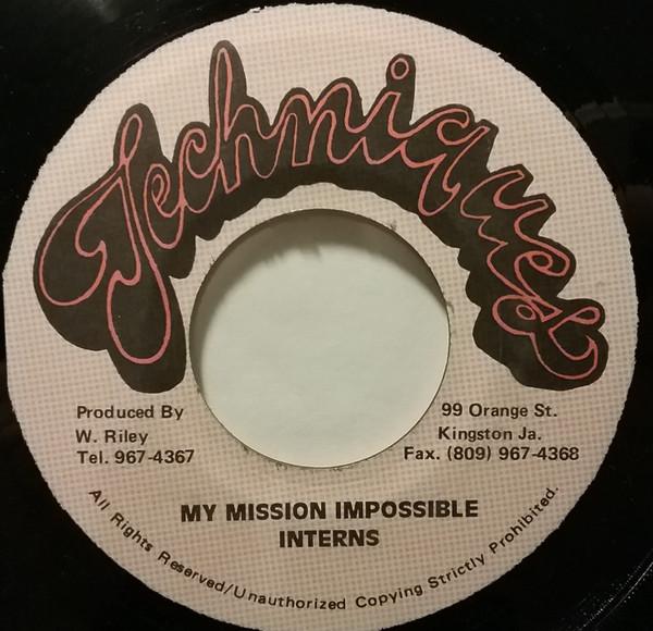

7inch Record INTERNS - My Mission Impossible NONE Techniques Jamaica Reggae, Ska & Dub Used