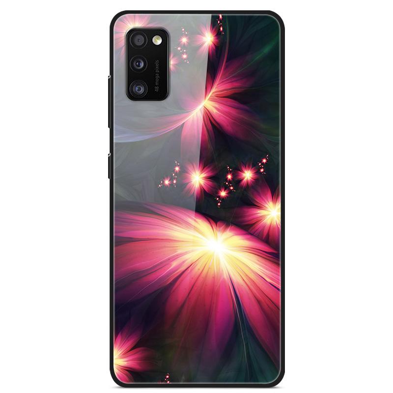 Para Samsung A41 Funda A31 A71 A51 Cristal Templado Cubiertas Traseras Rígidas Para Samsung Galaxy A51 Fundas de Teléfono Fundas Protectoras Coque A 41