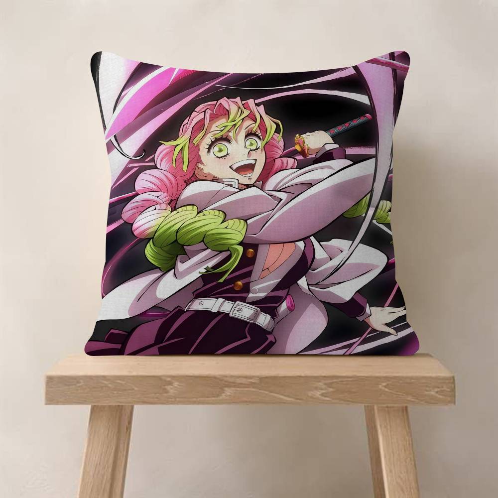Japanese Anime DDemon Slayers Wall Pillow Cover Design Cushion Cover Decor Holiday Decorati