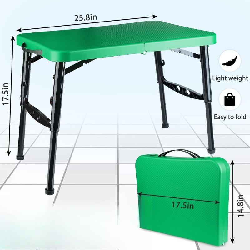 Outdoor folding table Portable adjustable lifting rectangular camping table Simple home study table