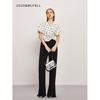 In Stock: Gourcuff Women's Retro Polka Dot Puff Sleeve Waist-Cinched Shirt - 2026 Spring New Arrivals