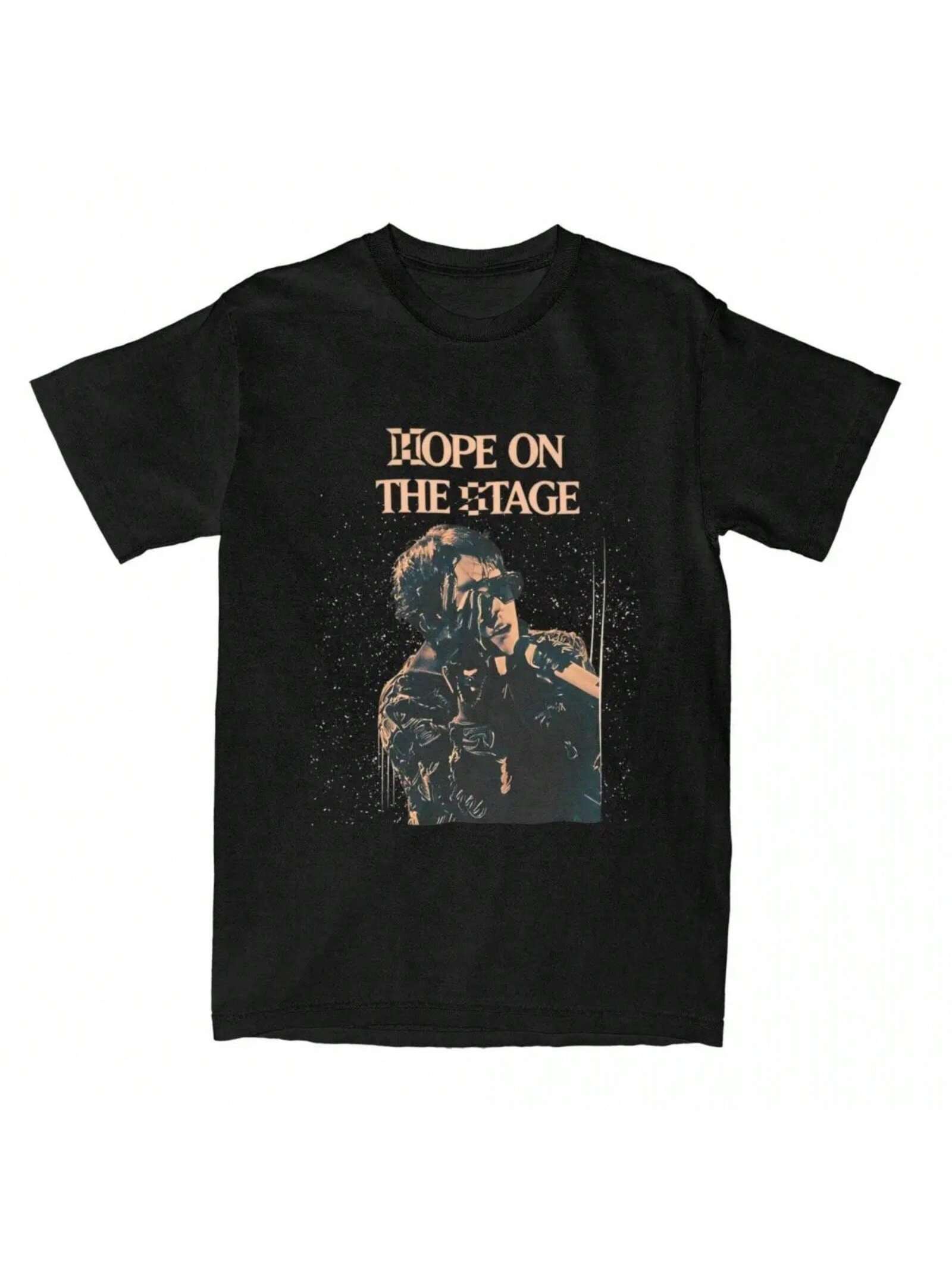 Kpop J-Hope Hope On The Stage Tour T-Shirt Hip Hop Women T-Shirts Short Sleeves Y2K Funny Tshirt Cotton Plus Size 3XL Top Tees S