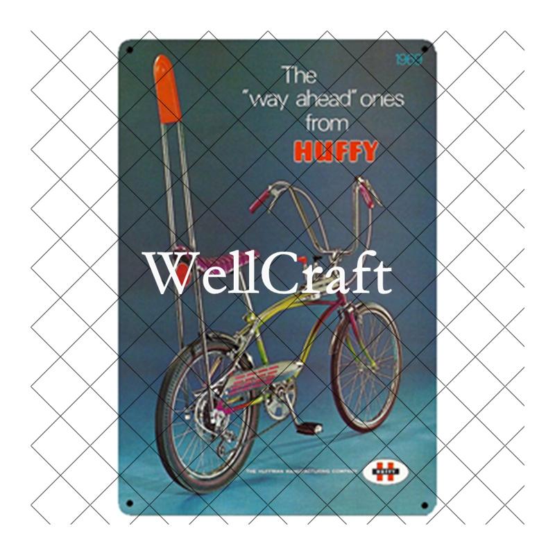 WellCraft Cartelli in Latta per Biciclette Velosolex Targhe Murali Retro per Bici Decorazione Pub WX