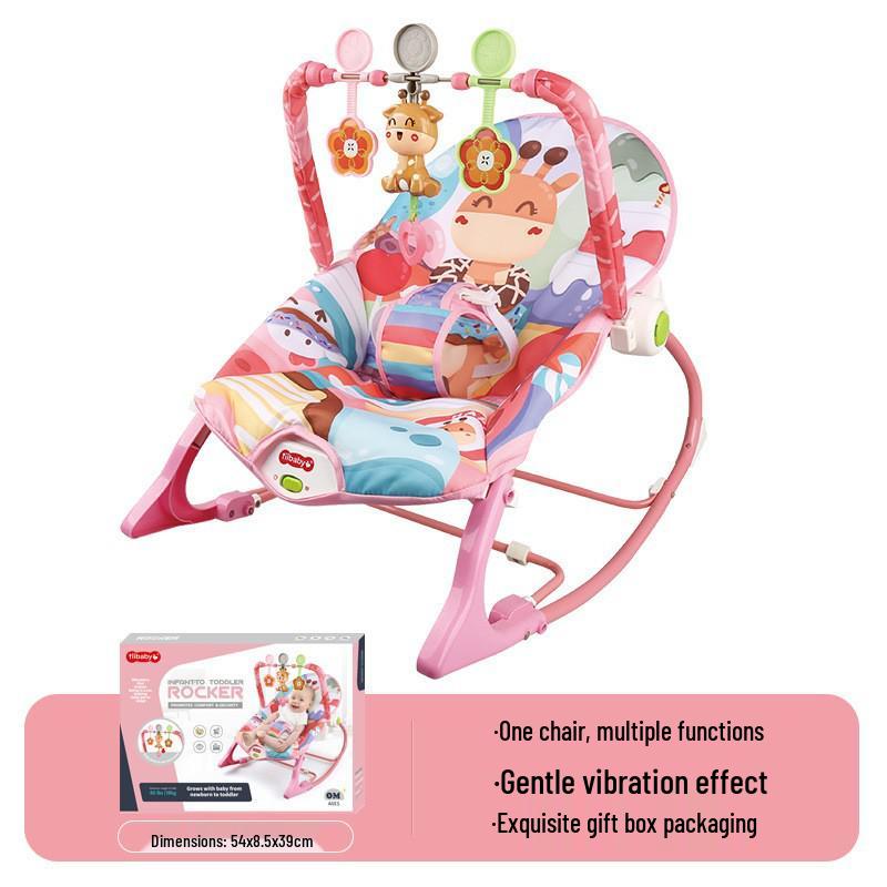 Multifunctional Baby Rocking Chair with Music and Vibration Soothing Cradle Bed