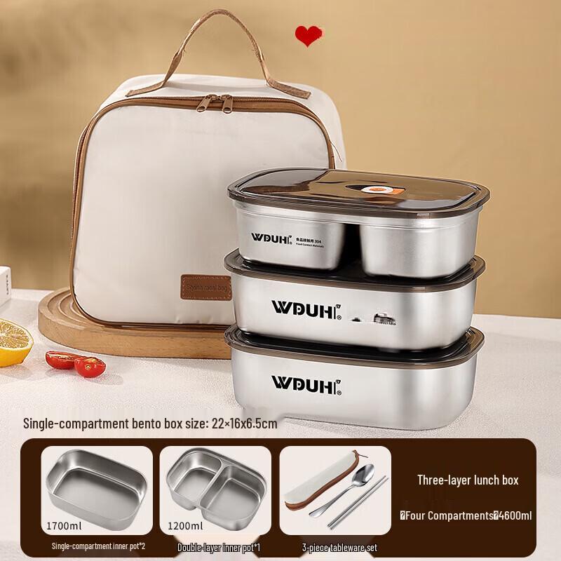 ZISIZ 304 Stainless Steel Insulated Lunch Box