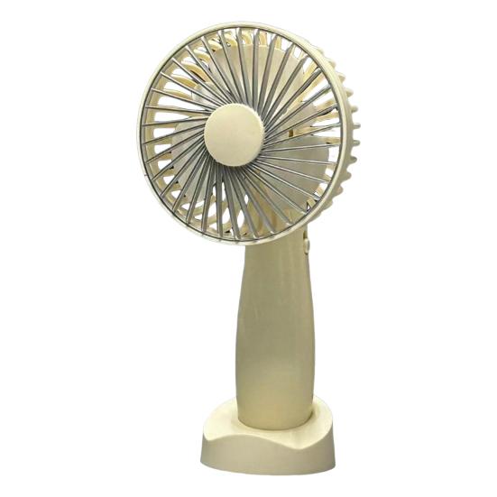Mini Desk Fan Phone Holder 180 Degrees Adjustable USB Rechargeable Summer Handheld Cooling Fan Portable Mini Personal Fan with Base