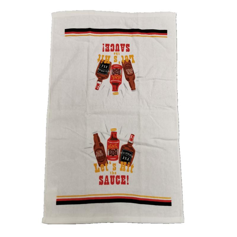 1Pc 41x64cm Thicken Flower Fruit Printed Cotton Kitchen Tea Towel Dish Cleaning Cloth Table Napkins Cooking Tool