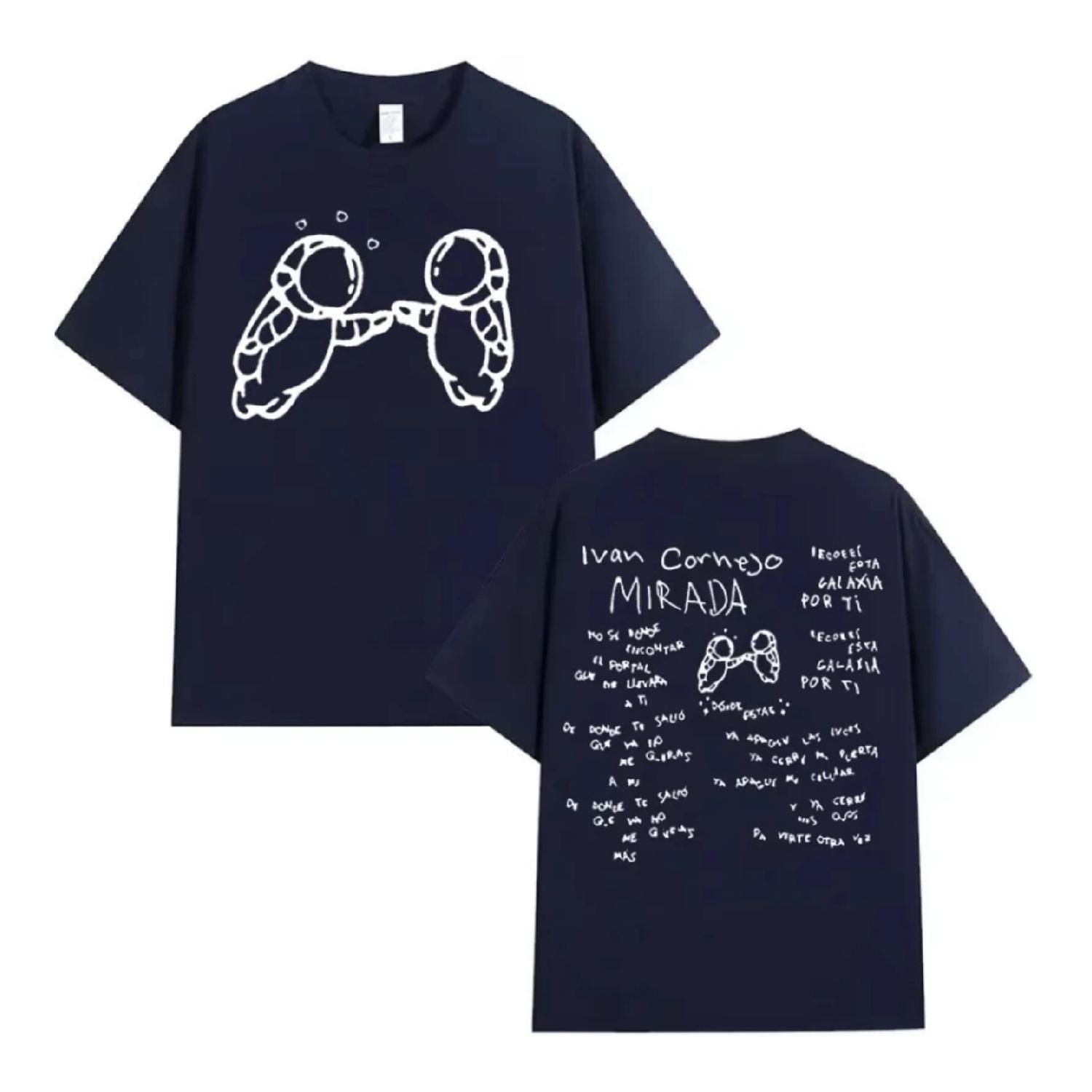 

Ivan Cornejo Mirada Tour 2025 Letter Print T-Shirt Men Women Fashion Cotton Short Sleeve T-shirts Harajuku Cute Clothing T Shirt S