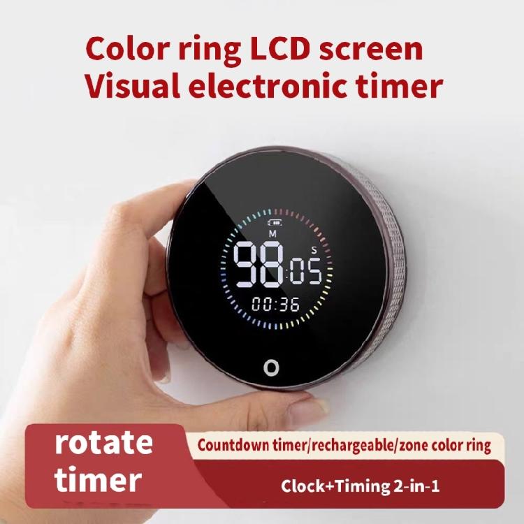 Multifunktionale Küchen-Timer mit wiederaufladbarer Batterie, benutzerfreundliche magnetische Timer, einfach zu bedienen für Zuhause & Fitness