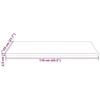 VidaXL Dessus de table blanc 110x55x2,5 cm bois de pin massif 824411