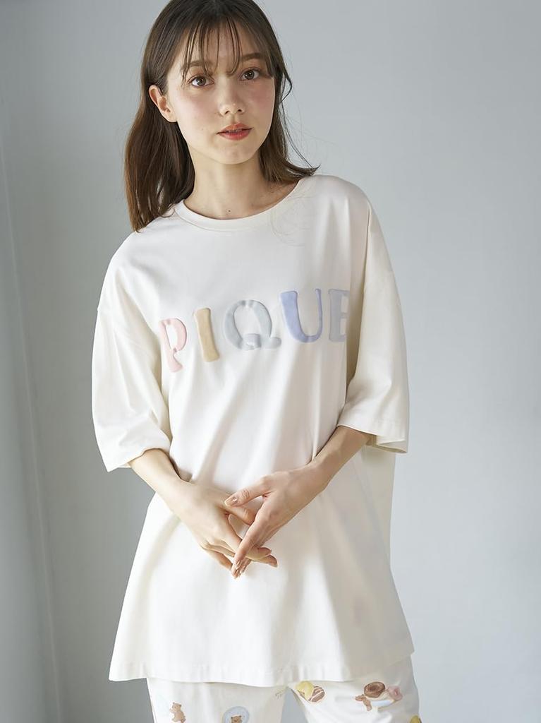 Gelato Pique Donut Bear PWCT252275 CRM F One-Point T-Shirt Women's