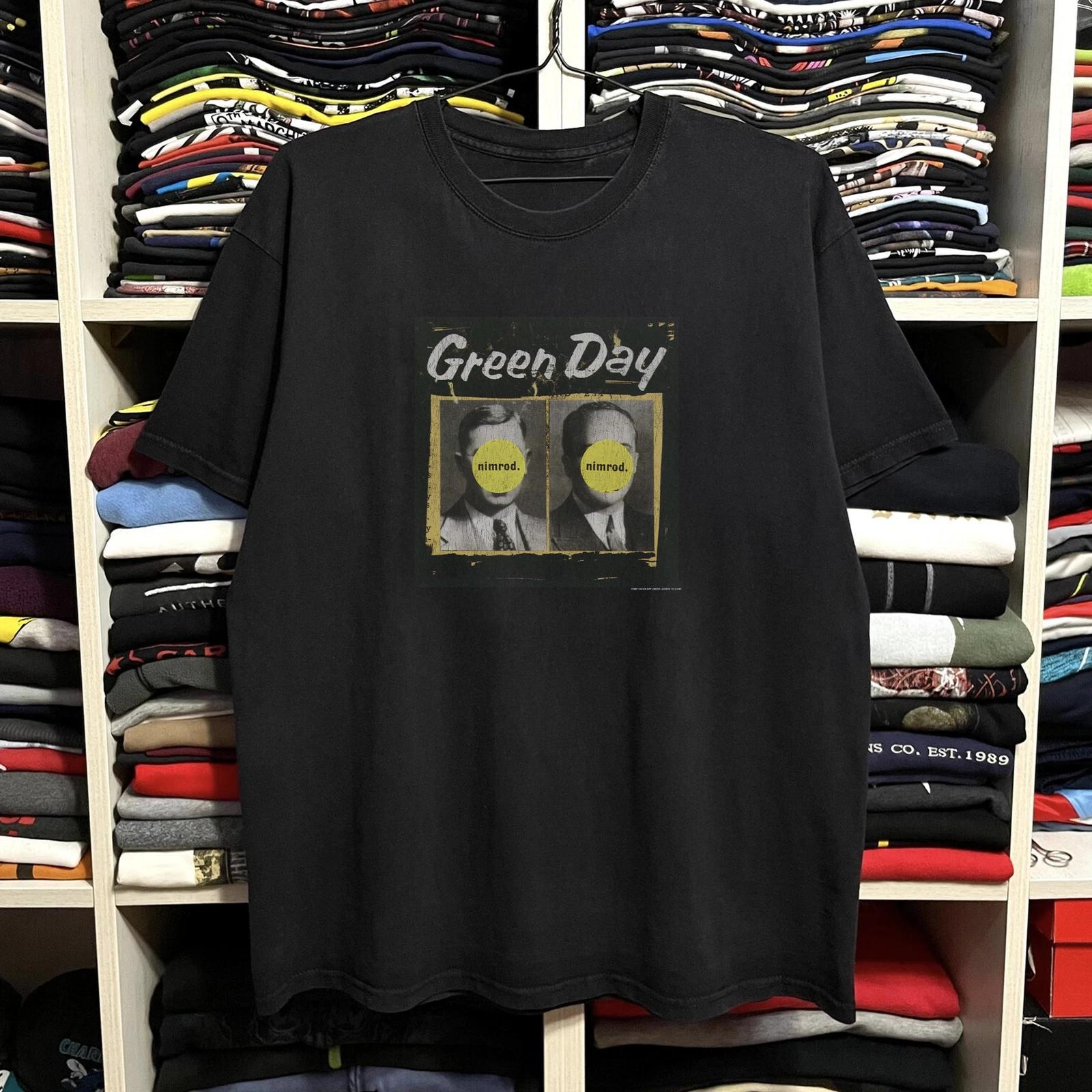 1997 Green Day Nimrod Washed T-Shirt Black L M