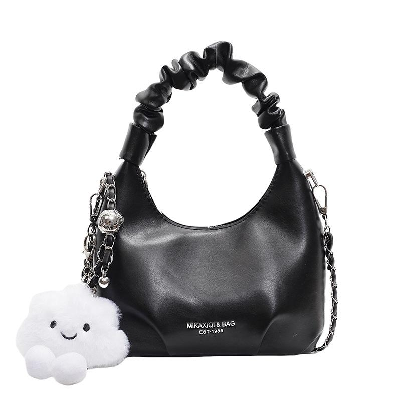 Bags Internet celebrity armpit bag 2025 new small fresh literary girl shoulder bag fashion fold hand carry dumpling bag