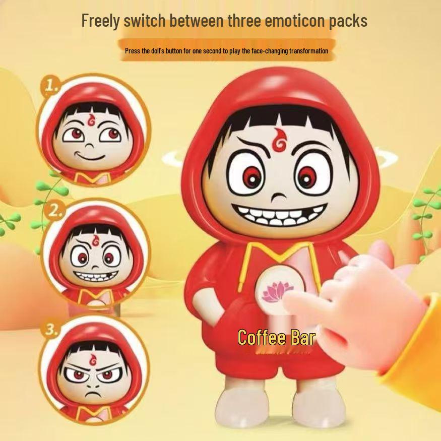 

Брелок-кукла Шин-чан с меняющимся выражением лица - Милая и креативная игрушка для снятия стресса