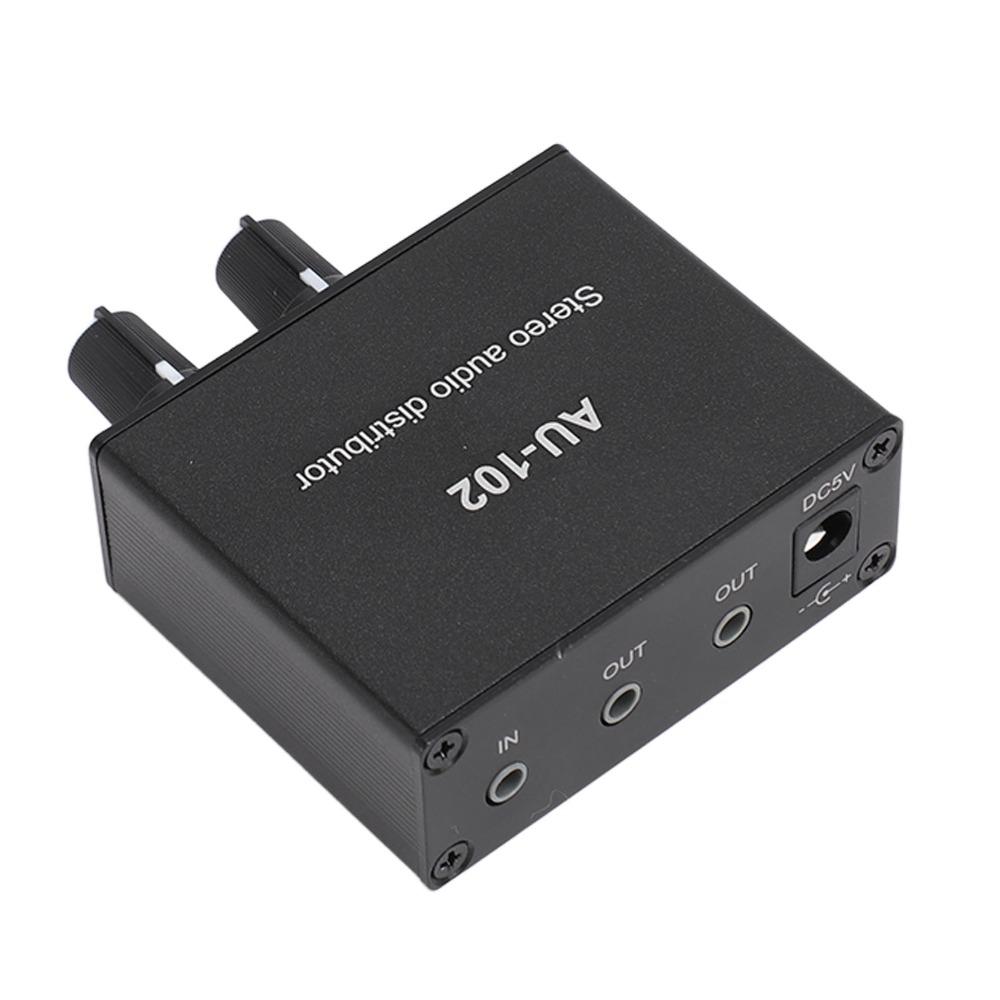 3.5mm 2 Channel Sound Amplifier 1 Input 2 Output Sound Preamplifier  DIY Audio Equipment