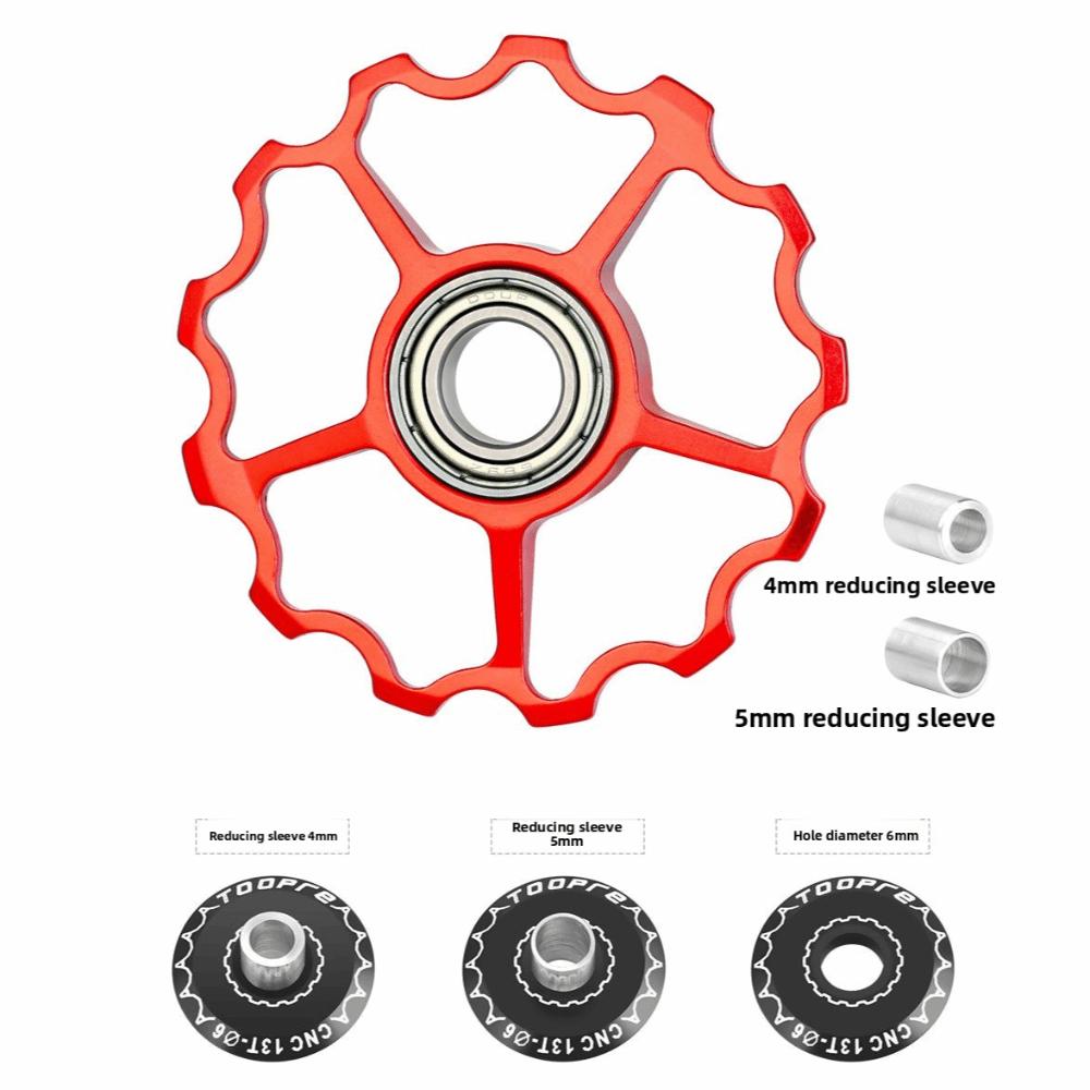 TOOPRE Bicycle Rear Derailleur Guide Wheel Aluminum Alloy Bike Jockey Wheel