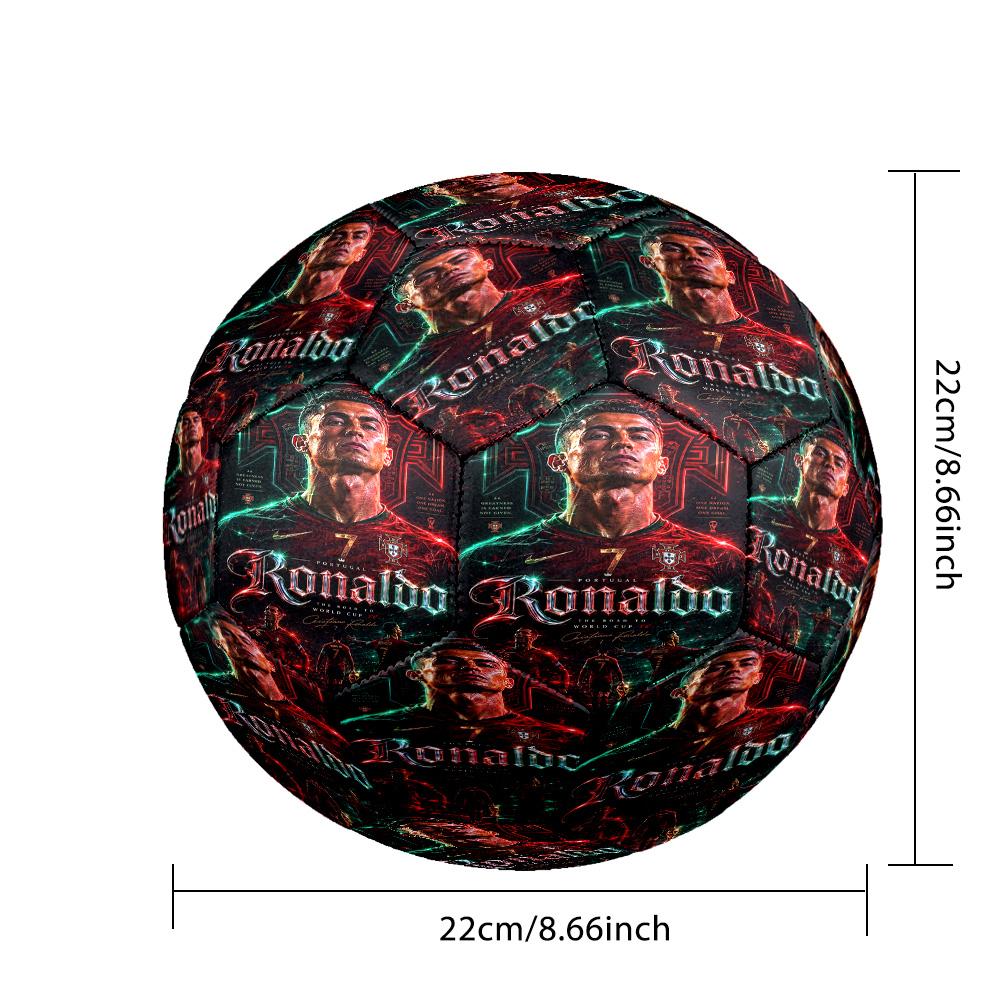 Momento della Celebrazione del Gol di Ronaldo Pallone da Calcio Taglia 5 Calcio Cucito a Macchina Allenamento e Partite Indoor/Outdoor Regali per Appassionati di Sport