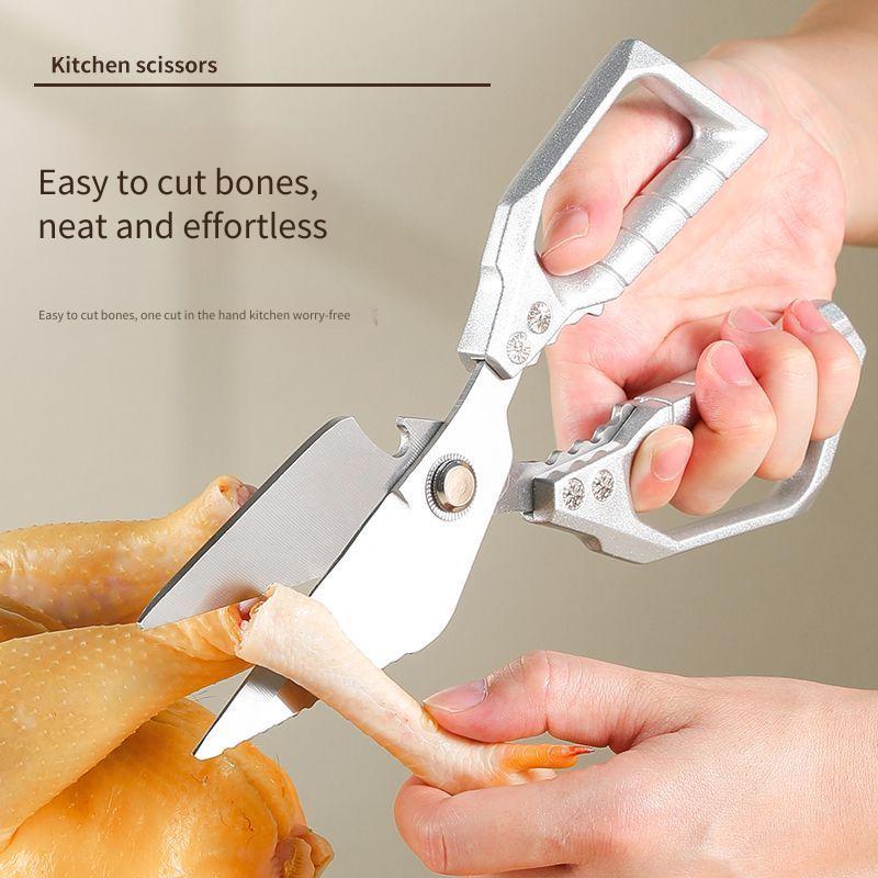 

Многофункциональные кухонные ножницы из нержавеющей стали: Сгущенный куриный костный