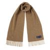 ABRAHAM MOON Merino Wool Muffler 25cm - Camel