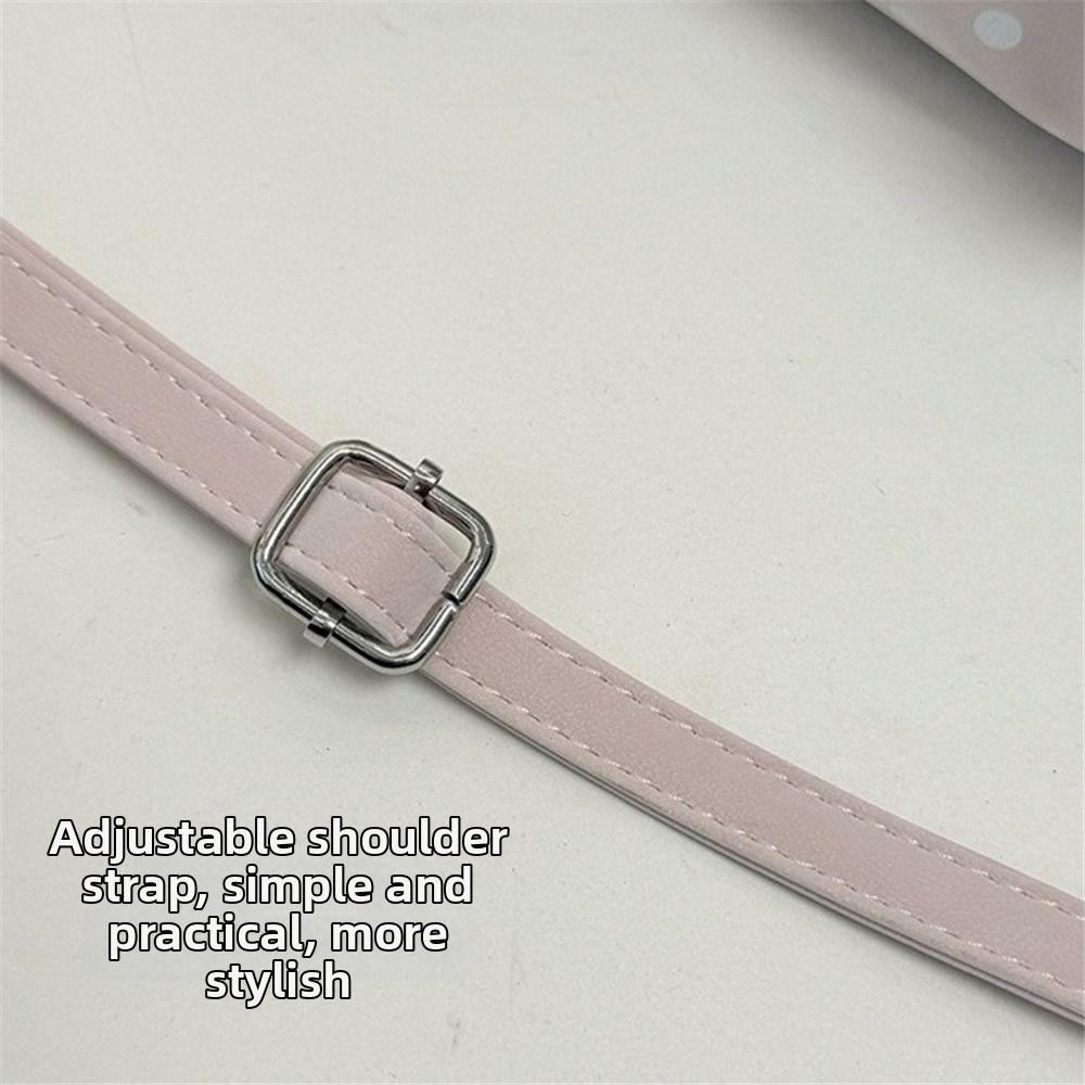 Korean Ins Wrinkled Cloud Bag PU Leather Polka Dot Shoulder Bag Stylish Crossbody Bag Women Use