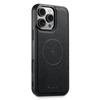 SUTENI H17 For iPhone 16 Pro Magnetic Case Cross Texture Leather Phone Back Cover with Detachable Card Bag