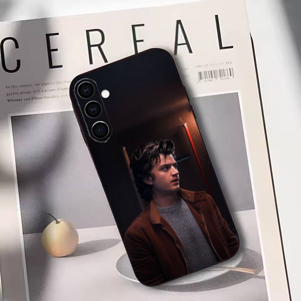 

joe keery Phone Case Black Silicone Soft For Samsung Galaxy A73,A72,A71,A70,A53,A52,A51 Samsung a21