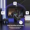 Professional Dynamic Microphone for Streaming Computer Recording Mic Noise Reduction with Pickup RGB Light High-Performance