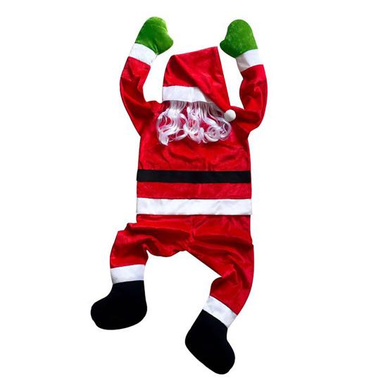 Christmas Pendant Decoration Festive Santa Claus Fleece Car Window Wall Decoration Christmas Party Supplies