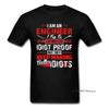 Funny Saying Tshirt For Unisex Letter Tshirt Black Red White T Shirts Engineer Try To Make Things Idiot Humor Design Tops Tees L
