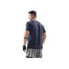 Li-Ning Plain Minimalist Sports Casual Round Neck Pullover Short Sleeve T-Shirt Men Tops Ink-Blue ATSV071-6