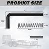 819T Trailer Gate Spring Latch Kit with Extra P 2 Pack Trailer Gate P Heavy Duty Trailer Gate Latch Repair Kit for Carry-On Utility Trailers