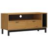 VidaXL Meuble TV FLAM 110x40x50 cm bois massif de pin 357820