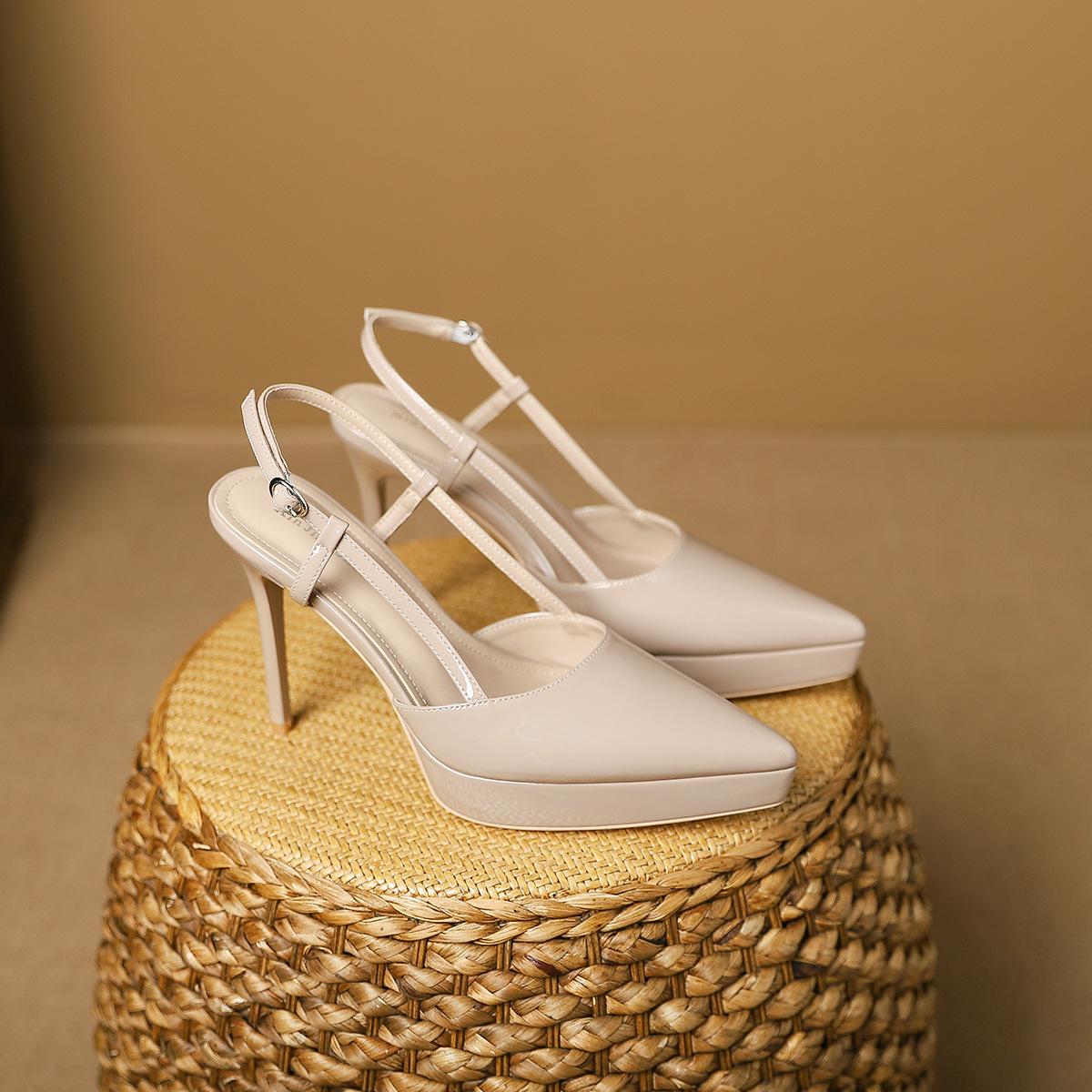 

999-1 Baotou thin heel pointed women s shoes new sexy outer waterproof table fashion high heels women 41 хаки