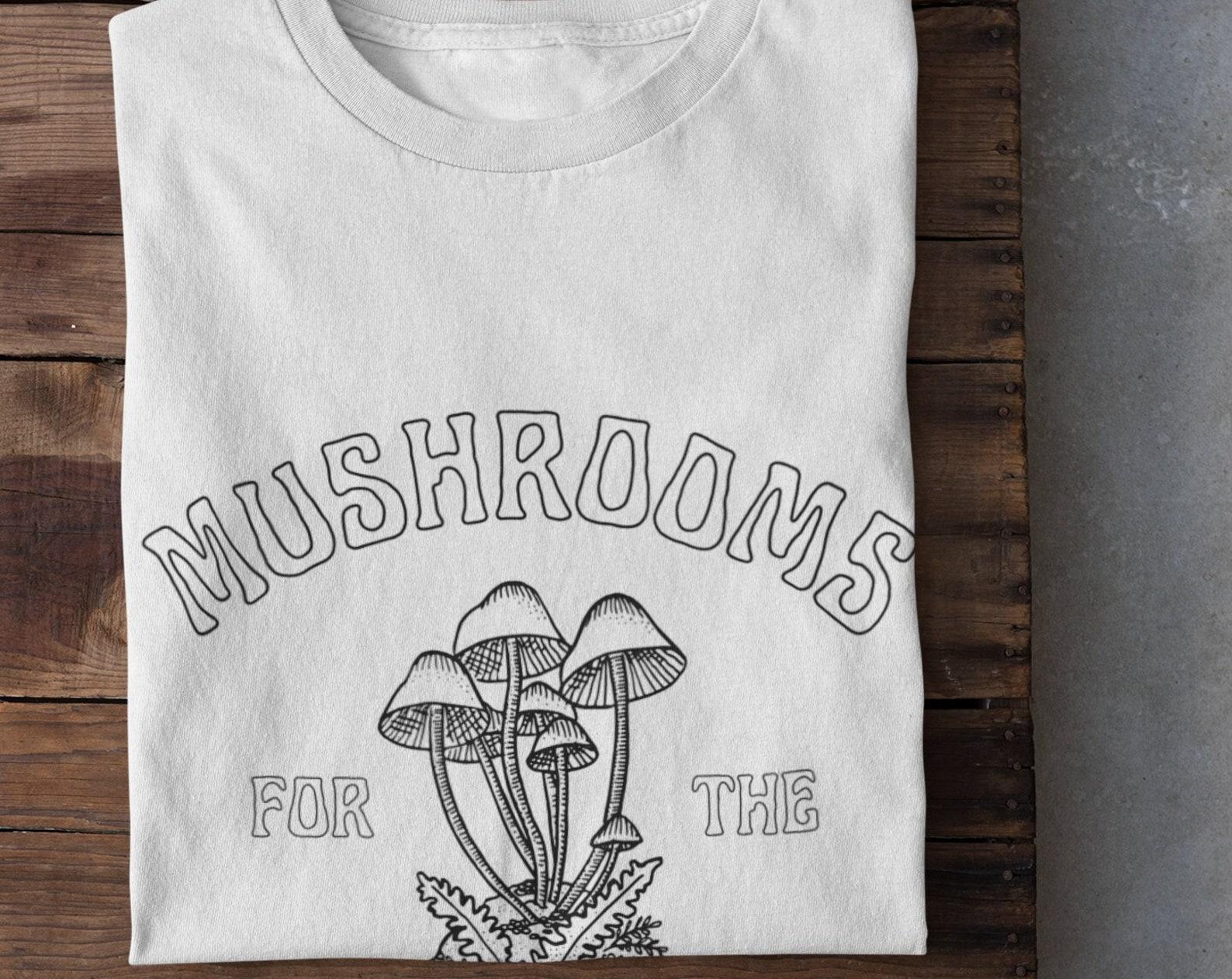 Planet Earth Shirt, Mushroom Shirt, Grunge Fairycore Clothing, Grunge Clothing, Mushroom lovers, Mushroom Tshirt, Weird Tshirt,Planet Tshirt 4XL