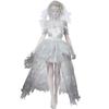 Halloween costume black cape ghost bride vampire bad witch