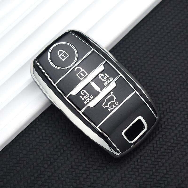 Soft Tpu 5/6 Buttons Shell Fob Holder Car Key Case Cover For Kia Sorento Sedona  Grand Carnival  Accessories